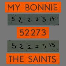 Beatles Discography Belgium 002 My Bonnie ⁄ The Saints - Polydor 52 273 A - Trad . - Type 2 - pic 10