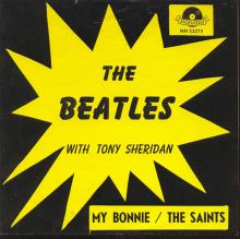 Beatles Discography Belgium 003 My Bonnie ⁄ The Saints - Polydor 52 273 A - Trad - Type 3 - pic 1