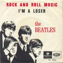 Beatles Discography Belgium 020 - a - b - c - d Rock And Roll Music ⁄ I'm A Loser MO 20007 - Purple Label - pic 1