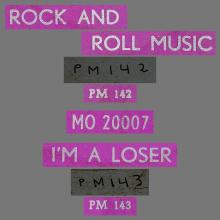 Beatles Discography Belgium 020 - a - b - c - d Rock And Roll Music ⁄ I'm A Loser MO 20007 - Purple Label - pic 15