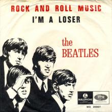Beatles Discography Belgium 023 - a - b Rock And Roll Music ⁄ I'm A Loser MO 20007 - Green Label - pic 1