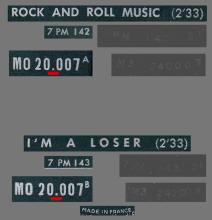 Beatles Discography Belgium 023 - a - b Rock And Roll Music ⁄ I'm A Loser MO 20007 - Green Label - pic 6