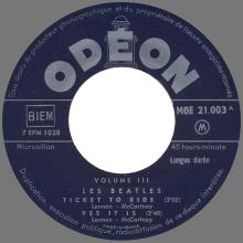 Beatles Discography Belgium 027a LES BEATLES Vol.3 - MOE 21 003 - pic 1