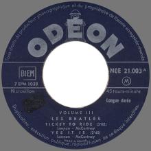 Beatles Discography Belgium 027b LES BEATLES Vol.3 - MOE 21 003 - pic 1