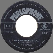 THE BEATLES DISCOGRAPHY BELGIUM 040 - WE CAN WORK IT OUT / DAY TRIPPER - R 5389 - pic 1