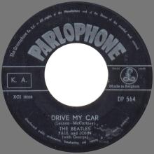 THE BEATLES DISCOGRAPHY BELGIUM 045 - MICHELLE / DRIVE MY CAR - DP 564 - pic 1