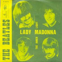 THE BEATLES DISCOGRAPHY BELGIUM 069 - LADY MADONNA / THE INNER LIGHT - R 5675 - pic 5