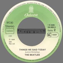 A HARD DAY'S NIGHT - THINGS WE SAID TODAY - 1976 / 1987 - 1 C 006-04 466 - 2 - RECORDS  - pic 8