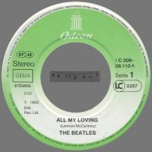 ALL MY LOVING - I WANNA BE YOUR MAN - 1976 / 1987 - 1C 006-06 110 - 2 - RECORDS - pic 9