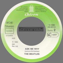 PLEASE PLEASE ME - ASK ME WHY - 1976 / 1987 - 1C 006-04 451 - 2 - RECORDS - pic 12