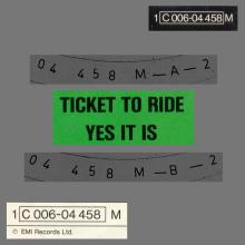 TICKET TO RIDE - YES IT IS - 1976 / 1987 - 1C 006-04 458 M - 2 - RECORDS - pic 1
