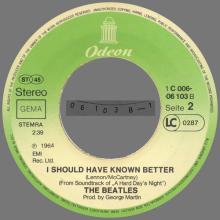 YESTERDAY - I SHOULD HAVE KNOWN BETTER - 1976 - 1987 - 1C 006-06 103 - 2 - RECORDS - pic 8