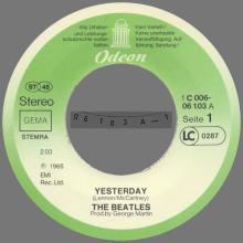 YESTERDAY - I SHOULD HAVE KNOWN BETTER - 1976 - 1987 - 1C 006-06 103 - 2 - RECORDS - pic 11