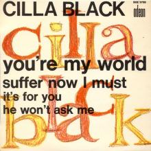 CILLA BLACK - IT'S FOR YOU - FRANCE - SOE 3758 - EP - pic 1