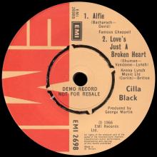 CILLA BLACK - IT'S FOR YOU - UK - EMI 2698 - PROMO - EP - pic 5