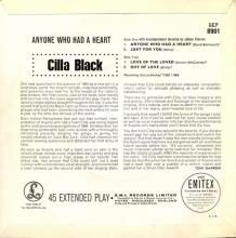 CILLA BLACK - LOVE OF THE LOVED - UK - GEP 8901 - EP - pic 1