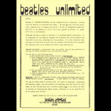 FANCLUB MAIL FLYER - BEATLES UNLIMITED - 1970 - pic 3