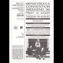 FANCLUB MAIL FLYER 1976 1987 LIVERPOOL BEATLES CONVENTION - ADELPHI HOTEL - pic 1