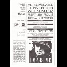 FANCLUB MAIL FLYER 1976 1987 LIVERPOOL BEATLES CONVENTION - ADELPHI HOTEL - pic 7