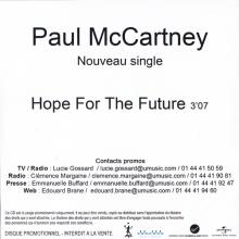 2014 12 08 - PAUL MCCARTNEY DISCOGRAPHY - HOPE FOR THE FUTURE - ONE TRACK - VERSION 2 - pic 2