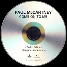 2018 06 20 - PAUL MCCARTNEY - COME ON TO ME - TWO TRACKS - PROMO - pic 1