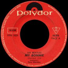 FRANCE THE BEATLES 45 POLYDOR - 1964 06 00 - POLYDOR 52 273 - MY BONNIE ⁄ WHEN THE SAINTS  - pic 3