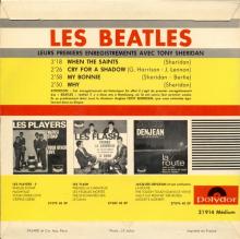 FRANCE THE BEATLES EP POLYDOR - 1964 04 19 - LES BEATLES - POLYDOR 21914 Médium - NEW RED LABEL - pic 2