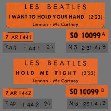 FRANCE THE BEATLES JUKE-BOX 45 - 1963 12 27 - B 2 - S0 10099 - I WANT TO HOLD YOUR HAND ⁄ HOLD ME TIGHT - pic 1