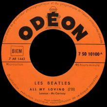 FRANCE THE BEATLES JUKE-BOX 45 - 1963 12 27 - D 1 - 7 S0 10100 - ALL MY LOVING ⁄ IT WON'T BE LONG  - pic 5
