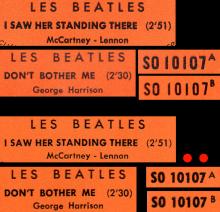 FRANCE THE BEATLES JUKE-BOX 45 - 1964 02 27 - A 2 - S0 10107 - I SAW HER STANDING THERE ⁄ DON'T BOTHER ME - pic 1