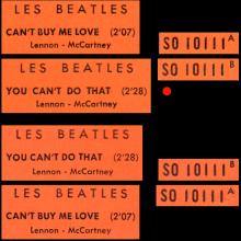 FRANCE THE BEATLES JUKE-BOX 45 - 1964 04 16 - A 1 - S0 10111 - CAN'T BUY ME LOVE ⁄ YOU CAN'T DO THAT - pic 6
