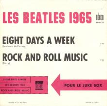 FRANCE THE BEATLES JUKE-BOX 45 - 1965 05 04 - A - S0 10128 - EIGHT DAYS A WEEK ⁄ ROCK AND ROLL MUSIC - pic 2