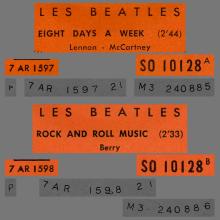 FRANCE THE BEATLES JUKE-BOX 45 - 1965 05 04 - A - S0 10128 - EIGHT DAYS A WEEK ⁄ ROCK AND ROLL MUSIC - pic 1