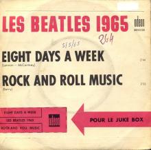 FRANCE THE BEATLES JUKE-BOX 45 - 1965 05 04 - B - S0 10128 - EIGHT DAYS A WEEK ⁄ ROCK AND ROLL MUSIC - pic 1