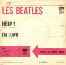 FRANCE THE BEATLES JUKE-BOX 45 - 1965 07 29 - A 2 - S0 10130 - HELP ! ⁄ I'M DOWN  - pic 1