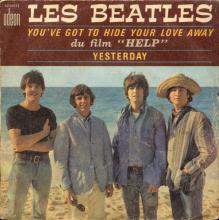 FRANCE THE BEATLES JUKE-BOX 45 - 1965 10 11 - B - S0 10132 - YOU'VE GOT TO HIDE YOUR LOVE AWAY ⁄ YESTERDAY - pic 1