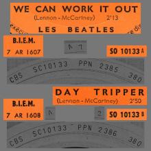 FRANCE THE BEATLES JUKE-BOX 45 - 1965 12 06 - A - S0 10133 - WE CAN WORK IT OUT ⁄ DAY TRIPPER - pic 3