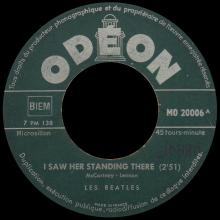 FRANCE THE BEATLES JUKE-BOX 45 - B - 1964 00 04 - A 1 - MO 20006 - I SAW HER STANDING THERE ⁄ TILL THERE WAS YOU  - pic 1