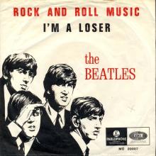 FRANCE THE BEATLES JUKE-BOX 45 - B - 1965 00 00 - A 2 - MO 20.007 - ROCK AND ROLL MUSIC ⁄ I'M A LOSER - pic 1