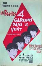 FRANCE 1964 A HARD DAY'S NIGHT - QUATRE GARÇONS DANS LE VENT - FILMPOSTER MOVIEPOSTER - pic 1