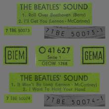 GERMANY 1964 02 OO - THE BEATLES SOUND - SLEEVE 2 - LABEL A AND B BIEM GEMA - O 41 627 - GEOW 1288 - pic 4