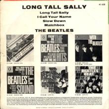 GERMANY 1964 08 OO - THE BEATLES LONG TALL SALLY - SLEEVE 1 - LABEL A AND B GEMA - O 41 638 - GEOW 1293 - pic 1