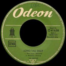GERMANY 1964 08 OO - THE BEATLES LONG TALL SALLY - SLEEVE 1 - LABEL A AND B GEMA - O 41 638 - GEOW 1293 - pic 5