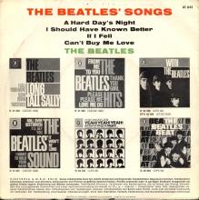 GERMANY 1964 09 OO - THE BEATLES' SONGS - SLEEVE 1 - LABEL 1 - O 41 641 - GEOW 1295 - pic 2