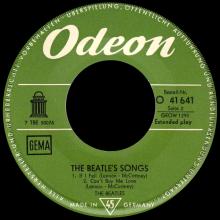 GERMANY 1964 09 OO - THE BEATLES' SONGS - SLEEVE 1 - LABEL 1 - O 41 641 - GEOW 1295 - pic 5