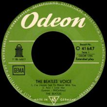 GERMANY 1964 10 OO - THE BEATLES' VOICE - SLEEVE 1 - LABEL A AND B GEMA - O 41 647 - GEOW 1296  - pic 3
