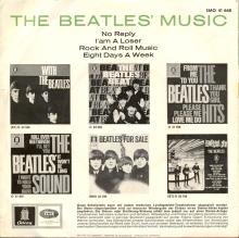 GERMANY 1965 04 OO - THE BEATLES' MUSIC - SLEEVE 1 - LABEL A AND B GEMA - SMO 41 668 - SGEW 8017 - pic 2
