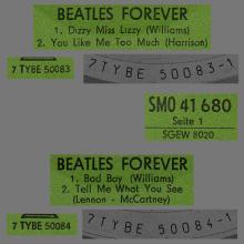 GERMANY 1965 09 OO - BEATLES FOREVER - SLEEVE 1 - LABEL A AND B GEMA - SMO 41 680 - SGEW 8020  - pic 4