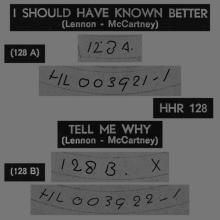 HOLLAND 143 AND 148 - 1964 08 00 - I SHOULD HAVE KNOWN BETTER ⁄ TELL ME WHY - PARLOPHONE - HHR 128 - pic 4