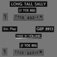 HOLLAND - 1964 06 00 - 1 - LONG TALL SALLY - GEP 8913 - pic 1